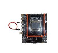 Placa Base de Escritorio X99 B85 LGA2011-3, 4 Ranuras de RAM DDR4 REG ECC, M.2 PCIE SATA3.0, Placa Base para Juegos X99 con Cable de Conmutación.