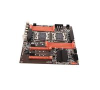 Placa Base de Escritorio X99 de Doble zócalo, Placa Base de CPU LGA 2011-3 para simulador de Juegos de computadora de Estudio E5CPU (DDR4 3000/2666/2400 / 2133MHz,PCI-E,SATA3.0,USB 3.0,USB 2.0,RJ45)