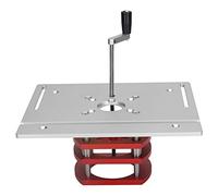 Placa Base de Inserción de Sierra Tabla Sierra, Mesa Elevación Enrutador Aleación Aluminio con Levantamiento Manual, Sujeción Firme para Carpintería Madera, Ajuste Fácil con Amplio Rango Elevación,
