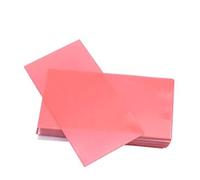 Placa base de laboratorio Red Utility Wax Orthodontic Base Plate Wax Dent Wax Sheets 70 gramos para hacer llantas de oclusión y sostener dientes artificiales