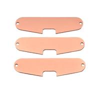 Placa base de pastilla de guitarra de bobina única de acero, 6 uds., a la venta, piezas de pastilla de placa base de pastilla de Metal