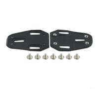 Placa base de pedal de ciclismo de carretera de 3 agujeros para sistema Speedplay, amortiguador de vibración de nailon de alta resistencia de 5 grados, color negro