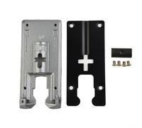Placa base de sierra caladora para juego de suelo 4304 - Cambio rápido de aleación de aluminio, accesorio de guía de corte estable, color negro y plateado