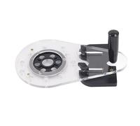 Placa Base del Enrutador, Placa del Enrutador ABS Acrílico Universal Corte Preciso Estable Ajustable Guiado con Tornillo de Guía del Borde del para Recortar Tallado