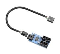 Placa base divisor USB de 9 pines, expansión USB de 9 pines, resuelve problemas de puerto insuficientes para usuarios de escritorio