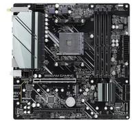 Placa Base Fit For Asrock B550M B550AM Gaming + CPU Ryzen 5600 AM4 DDR4 64GB Micro ATX M.2 PCI Express 4.0