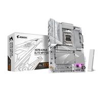 GIGABYTE X870E AORUS Elite WIFI7 Ice Placa Base - Soporta procesadores AMD Ryzen 9000, VRM Digital de 16+2+2 Fases, hasta 8200 MHz DDR5 (O.C.), 3X PCIe 5.0 + 1x PCIe 4.0, Wi-Fi 7, LAN 2.5 GbE, USB 4