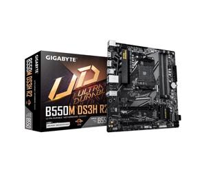 Placa base Gigabyte B550M DS3H R2 AM4 Micro ATX, DDR4, Dual M.2, 128GB, LAN 1GbE