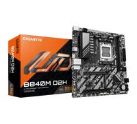 GIGABYTE B840M D2H Placa Base - Procesadores AMD Ryzen 9000, VRM de 5+2+2 Fases, hasta 7600 MHz DDR5, 1xPCIe 4.0 + 1xPCIe 3.0 M.2, LAN 2.5GbE, USB 3.2 Gen 1
