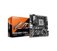 GIGABYTE B840M D2H Placa Base - Procesadores AMD Ryzen 9000, VRM de 5+2+2 Fases, hasta 7600 MHz DDR5, 1xPCIe 4.0 + 1xPCIe 3.0 M.2, LAN 2.5GbE, USB 3.2 Gen 1