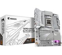 GIGABYTE X870 AORUS ELITE WIFI7 ICE Placa Base - Compatible con CPUs AMD Ryzen 9000, 16+2+2 fases VRM digital, hasta 8200MHz DDR5 (OC), 3xPCIe 5.0 + 1xPCIe 4.0, Wi-Fi 7, LAN 2.5GbE, USB 4