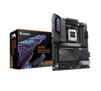 GIGABYTE X870E AORUS PRO Placa Base - Compatible con CPUs AMD Ryzen 9000, 16+2+2 fases VRM digitales, hasta 8000MHz DDR5 (OC), 3xPCIe 5.0 + 1xPCIe 4.0, Wi-Fi 7, LAN 2.5GbE, USB 4