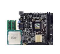 Placa Base H110I-PLUS con CPU i5 6500 y 2X DDR4-8G LGA 1151 Utiliza chipset H110 Compatible con i5-7400, i7-7700 ITX(Motherboard+CPU+RAM)