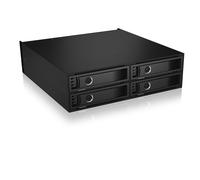 Placa base ICY BOX 4x 2.5" U.2 SSD - Pantalla LED Compatible con Windows