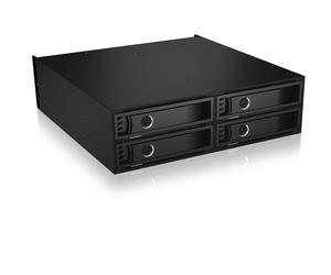 Placa base ICY BOX 4x 2.5" U.2 SSD - Pantalla LED Compatible con Windows