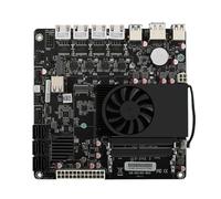 Placa Base Industrial N5105 Placas Base NAS 4 núcleos 4 subprocesos Procesador de bajo Consumo 4 x 2,5 G i225 Red 2 Ranuras M.2 6 x SATA DP HD(Motherboard+CPU)