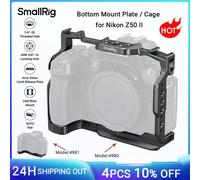 Placa base/jaula de cámara SmallRig Z50 II para Nikon Z50 II con protector de vidrio templado con placa de liberación rápida Arca-Swiss para DJI Baseplate 4981