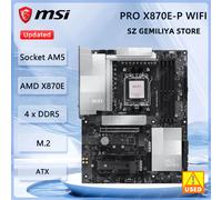 Placa base MSI AMD X870 PRO X870E-P WIFI, compatible con AM5, M.2 SSD, formato ATX, y procesadores Ryzen 7900, 8700, 9600, 7700, 8500 y 8300.