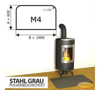 Chimenea Placa Inferior Spark Protector Placa De Chimenea Gris Acero Horno Placa