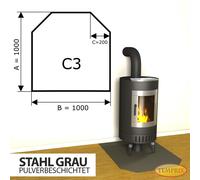 Placa Base Para Estufa De Acero Gris - C3
