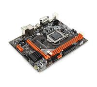Placa Base para Juegos de Escritorio B75, Red Ethernet Gigabit RJ45 de 6 Canales, Placa Base DDR3 ATX, Ranura PCIe, Puerto de Audio M.2 USB SATA VGA DVI HDMI, Enchufe de CPU LGA