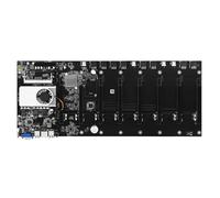 Placa Base para Juegos Placa Base For Minería Fit For BTC-T37 con 8 GPU For De Bitcoin, Criptomonedas Y Etherum, SSD MSATA 128 GB, DDR3 RAM 1600 MHz