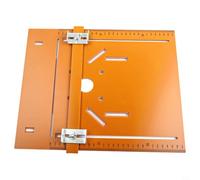 Placa base para máquina de corte de sierra eléctrica, diseño de perforación, compatible con múltiples tipos de máquinas (28 x 25 cm)