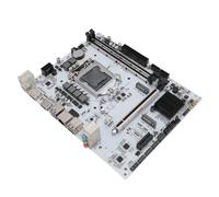 Placa Base para Minería H410M DH, Placa Base LGA 1200 Dual Channel DDR4 M ATX, 10 USB, 4 SATA y 1 M.2, DVI, HDMI, Fuente de Alimentación Trifásica, para Minería