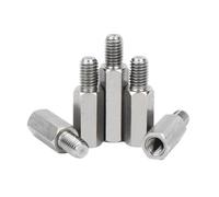 Placa Base PCB Hexagonal De Acero Inoxidable 304, Soporte Macho Y Hembra, Tuerca Junta, Columna Hueca Roscada, M3, M4M5M6M8, 1/2 Uds(50mm (2pcs),M5 (Thread 8mm))