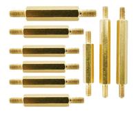 Placa base roscada M3, soporte de perno, tornillos de pilares de soporte hexagonales, pernos, espaciadores hexagonales(10Pcs,26MM_M3 (THREAD 6MM))