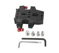 Placa Base Universal con Abrazaderas de Riel de Poste Doble de 15 mm para Placa Base de Jaula de Cámara, Placa de Montaje de Trípode, Accesorios de