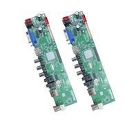 Placa Base Universal For TV LCD V56/V59 con Controlador LCD, Compatible con El Estándar DVB-T2, Accesorios For TV.(2PCS Driver Board)