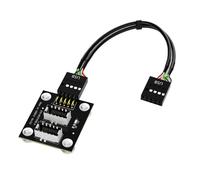 Placa base, USB 2.0, 9 pines, convertidor de conector frontal para llave a e izquierda, conector frontal tipo E doble, conector de panel frontal USB 3.1