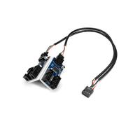 Placa Base USB 2.0 9Pin Header 1 una 4 Extension Hub Splitter Adaptador Convertidor 30CM Cable Interno de 9 Pines