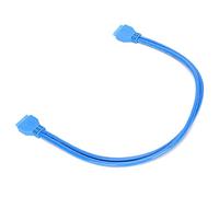 Placa Base USB 3.0 de 20 Pines Macho a Macho Cable de Extensión 50cm Compatible con Versiones USB2.0/1.1 (Bolsa de Polietileno de 50 cm)