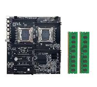 Placa base X99 de doble enchufe LGA2011-3 de doble CPU compatible con RECC DDR4 de memoria + 2 x DDR4 de 4 GB de RAM 2666 MHz