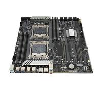 Placa Base X99 Dual F2 DDR4, Ranuras de Memoria de Cuatro Canales, Placa Base para Juegos E ATX Compatible con Interfaz LGA2011 V3 V4 10 SATA3.0 M.2 NVME, Función de Diagnóstico