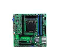 Placa Base X99 for servidores NAS C612, Compatible con E5 V3 V4 DDR4, máx. 384 GB, 2 M2 NVME, 10 SATA 3.0(E5 2630L V3,16GB 2400MHZ X 2_MOTHERBOARDS)