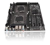 Placa Base X99 LGA 2011-3, Placa Base de Computadora para Placa Base de Servidor de Juegos de PC, 4 X USB 3.0, 4 X USB 2.0, 8 X DDR3 DIMM, CPU para E5 2673V3, 2666V3, 2678V3