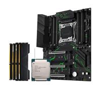 Placa Base X99 MR9S Combo LGA 2011-3 Xeon E5 2690 V3 CPU y DDR4 32 GB Kit Cuatro memorias ATX(Motherboard+CPU+RAM)