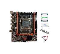 Placa Base X99E + CPU E5 2673 V3 + Soporte de Grasa Térmica 4 RAM DDR4 RECC Tarjeta LAN Gigabit PCIEX16 NVMe Placa Base de Escritorio