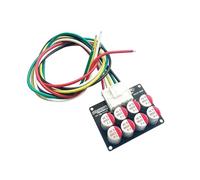 Placa BMS, BMS 3S4S Balance 100A 120A 160A 200A 300A 380 12,6 V/16,8 V 18650 Placa de protección de batería Lipo/LiFePo4 TFT Volt Collect Dispay(4S 3A Balancer)
