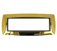 Placa Bombas 7M 7 Módulos Lugares Compatible Con Bticino Living International Para Caja 507 (Oro Brillo)