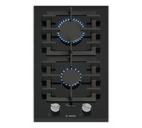 Placa Bosch Serie 8 PRB3A6I40 Gas 2 Zonas FlameSelect Vidrio Negro 30 cm