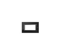 Placa BTICINO Axolute HA4826VNB Rectangular Nighter Negro 3+3 Módulos De Vidrio