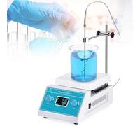 Placa Calefactora Digital Con Agitador Magnético, Placa Calefactora Con Agitador Y Sensor De Temperatura, Incluye Soporte, 200-2000 Rpm For Escuelas, Aulas E Investigación Científica.