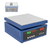 Placa calefactora digital para soldar, calentador para retrabajo con pantalla de temperatura real y controlador de tiempo, estación de soldadura eléctrica de precalentamiento con microordenador LED