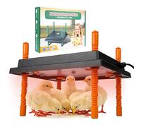 Placa calefactora para pollitos 25x30 cm, placa térmica para gallinas ajustable en altura, calefacción para gallinero 20W, más eficiente energéticamente que lámpara de calor, calentador para pollitos,