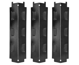 Placa calefactora universal de repuesto, 37 x 11 x 3,6 cm, 3 unidades, chapa de llama de porcelana de acero, piezas de repuesto para Nexgrill, Char-Broil, Brinkmann, Kenmore, Master Chef y otras