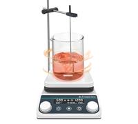 Placa caliente agitadora magnética, mezclador de laboratorio de 5 litros con pantalla digital, agitador de calefacción termostático, temporizador de 1 min a 12 horas para equipos de química y